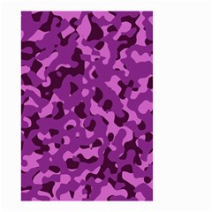 Dark Purple Camouflage Pattern Small Garden Flag (two Sides) by SpinnyChairDesigns