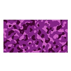 Dark Purple Camouflage Pattern Satin Shawl by SpinnyChairDesigns