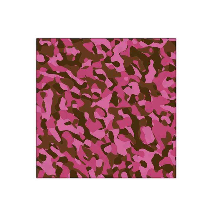 Pink and Brown Camouflage Satin Bandana Scarf