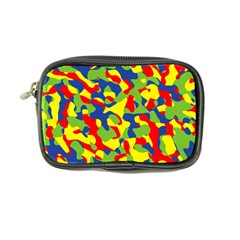 Colorful Rainbow Camouflage Pattern Coin Purse by SpinnyChairDesigns