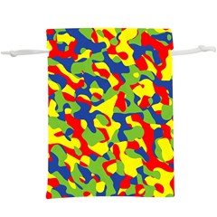 Colorful Rainbow Camouflage Pattern  Lightweight Drawstring Pouch (xl) by SpinnyChairDesigns