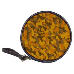 Brown And Orange Camouflage Classic 20-cd Wallets by SpinnyChairDesigns