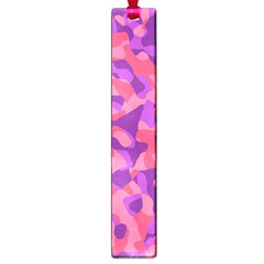 Pink And Purple Camouflage Large Book Marks by SpinnyChairDesigns