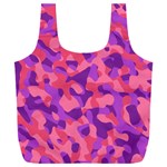 Pink and Purple Camouflage Full Print Recycle Bag (XXL) Front