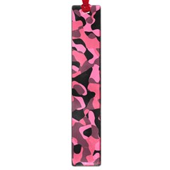 Black And Pink Camouflage Pattern Large Book Marks by SpinnyChairDesigns