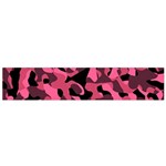 Black and Pink Camouflage Pattern Small Flano Scarf Front