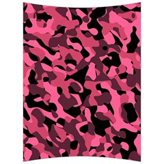 Black And Pink Camouflage Pattern Back Support Cushion by SpinnyChairDesigns