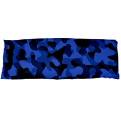 Black And Blue Camouflage Pattern Body Pillow Case (dakimakura) by SpinnyChairDesigns