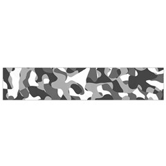 Grey And White Camouflage Pattern Small Flano Scarf by SpinnyChairDesigns