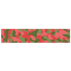 Pink And Green Camouflage Pattern Small Flano Scarf by SpinnyChairDesigns