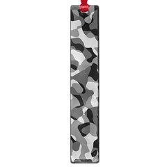 Grey And Black Camouflage Pattern Large Book Marks by SpinnyChairDesigns