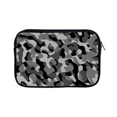 Grey And Black Camouflage Pattern Apple Ipad Mini Zipper Cases by SpinnyChairDesigns