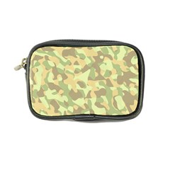 Light Green Brown Yellow Camouflage Pattern Coin Purse by SpinnyChairDesigns