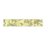 Light Green Brown Yellow Camouflage Pattern Flano Scarf (Mini) Front