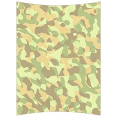 Light Green Brown Yellow Camouflage Pattern Back Support Cushion by SpinnyChairDesigns