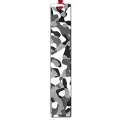 Black And White Camouflage Pattern Large Book Marks by SpinnyChairDesigns