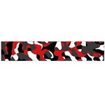 Black Red White Camouflage Pattern Large Flano Scarf  Front