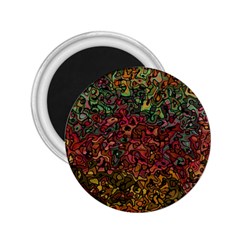 Stylish Fall Colors Camouflage 2 25  Magnets by SpinnyChairDesigns