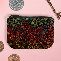 Stylish Fall Colors Camouflage Mini Coin Purse by SpinnyChairDesigns