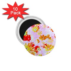 Cosmos Flowers Orange 1 75  Magnets (10 Pack)  by DinkovaArt