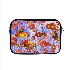 Cosmos Flowers Brown Apple Macbook Pro 15  Zipper Case by DinkovaArt