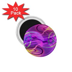 Infinity Painting Purple 1 75  Magnets (10 Pack)  by DinkovaArt