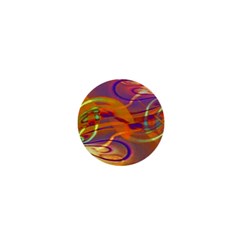 Infinity Painting Orange 1  Mini Magnets by DinkovaArt