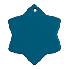 Mosaic Blue Pantone Solid Color Ornament (snowflake) by FlagGallery