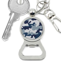 Camo Blue Bottle Opener Key Chain by MooMoosMumma