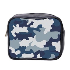 Camo Blue Mini Toiletries Bag (two Sides) by MooMoosMumma