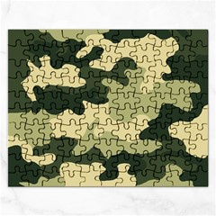 Camo Green Rectangular Jigsaw Puzzl by MooMoosMumma