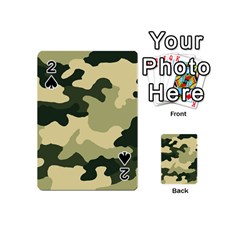 Camo Green Playing Cards 54 Designs (mini) by MooMoosMumma