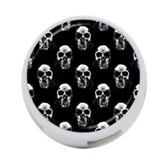 Black And White Skulls 4-port Usb Hub (two Sides) by SpinnyChairDesigns