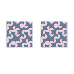 Pink And Blue Shapes Cufflinks (square) by MooMoosMumma