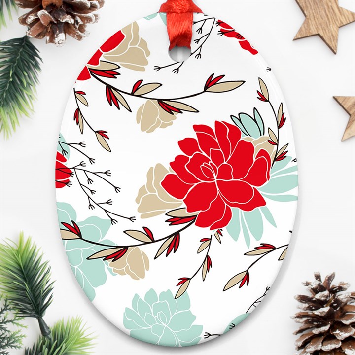 Floral pattern  Ornament (Oval)