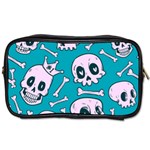 Skull Toiletries Bag (Two Sides) Front