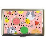 Cats and fruits  Cigarette Money Case Front