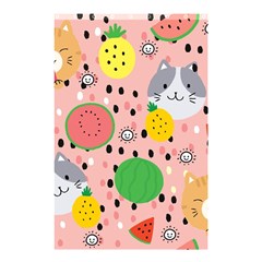 Cats And Fruits  Shower Curtain 48  X 72  (small)  by Sobalvarro