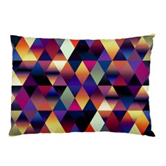 Colorful Geometric  Pillow Case by SpinnyChairDesigns