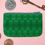 Boho Emerald Green Large Coin Purse Back