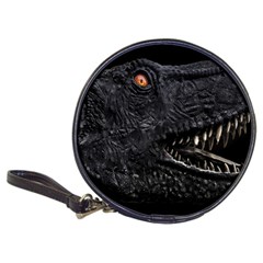 Trex Dinosaur Head Dark Poster Classic 20-cd Wallets by dflcprintsclothing