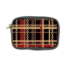 Red Black Checks Coin Purse by designsbymallika