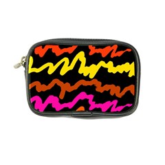 Multicolored Scribble Abstract Pattern Coin Purse by dflcprintsclothing