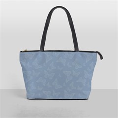 Faded Blue Butterfly Print Classic Shoulder Handbag by SpinnyChairDesigns