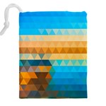 Mosaic  Drawstring Pouch (5XL) Back