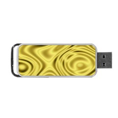 Golden Wave  Portable Usb Flash (two Sides) by Sabelacarlos