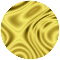 Golden Wave Wooden Puzzle Round by Sabelacarlos