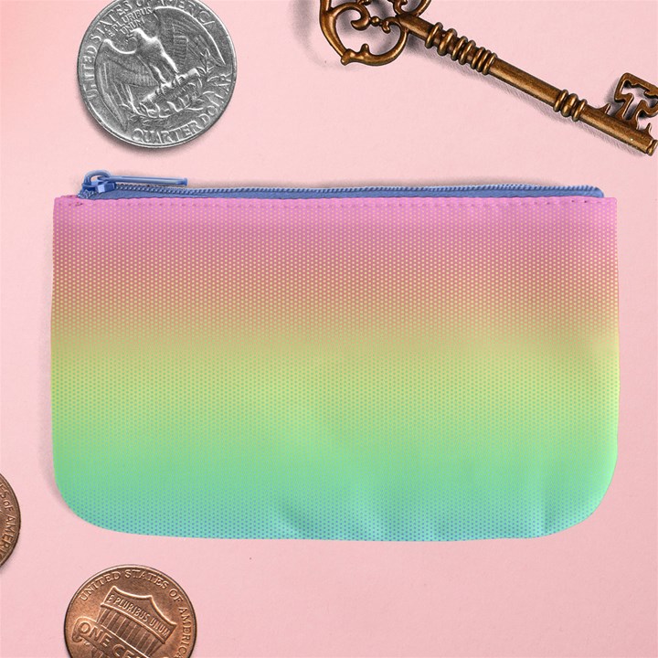 Pastel Rainbow Ombre Large Coin Purse