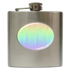 Pastel Rainbow Gradient Hip Flask (6 Oz) by SpinnyChairDesigns