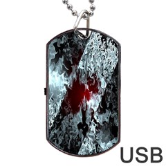 Flamelet Dog Tag Usb Flash (one Side) by Sparkle